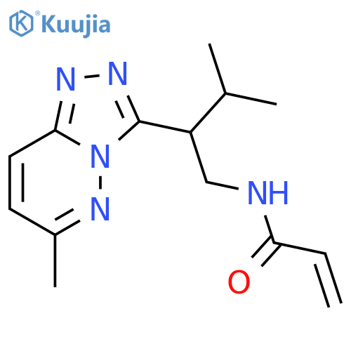 N-[3-Methyl-2-(6-methyl-1,2,4-triazolo[4,3-b]pyridazin-3-yl)butyl]-2-propenamide structure