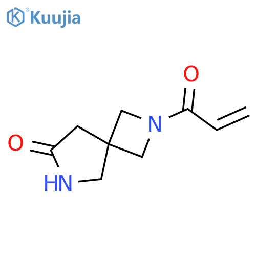 2-(prop-2-enoyl)-2,6-diazaspiro3.4octan-7-one structure