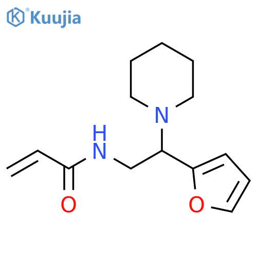 N-2-(furan-2-yl)-2-(piperidin-1-yl)ethylprop-2-enamide structure