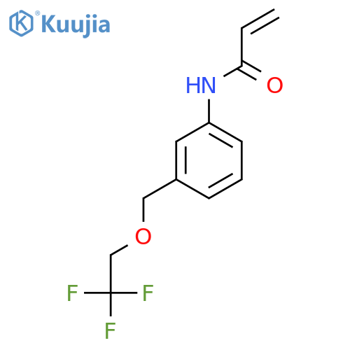 N-{3-(2,2,2-trifluoroethoxy)methylphenyl}prop-2-enamide structure