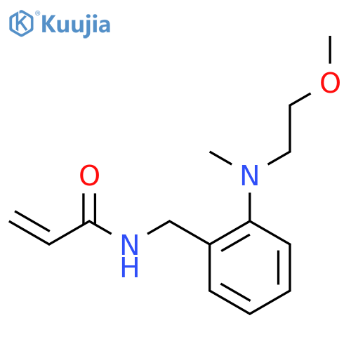 N-({2-(2-methoxyethyl)(methyl)aminophenyl}methyl)prop-2-enamide structure