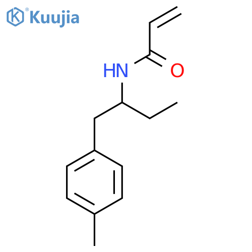 N-1-(4-methylphenyl)butan-2-ylprop-2-enamide structure