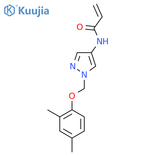N-{1-(2,4-dimethylphenoxy)methyl-1H-pyrazol-4-yl}prop-2-enamide structure
