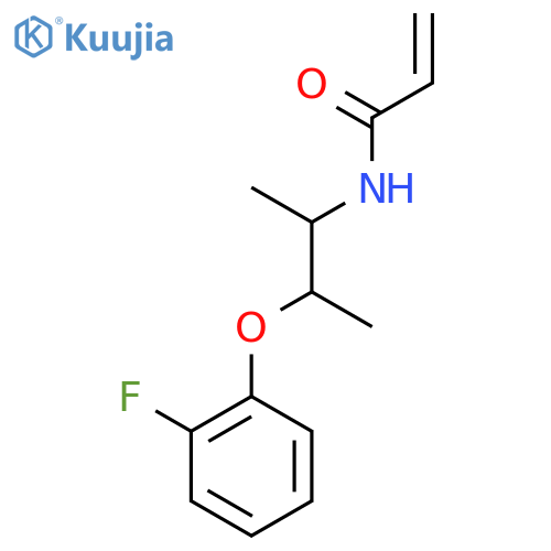 N-3-(2-fluorophenoxy)butan-2-ylprop-2-enamide structure