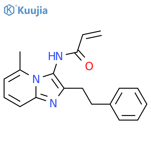 N-[5-Methyl-2-(2-phenylethyl)imidazo[1,2-a]pyridin-3-yl]prop-2-enamide structure