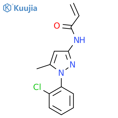 N-1-(2-chlorophenyl)-5-methyl-1H-pyrazol-3-ylprop-2-enamide structure