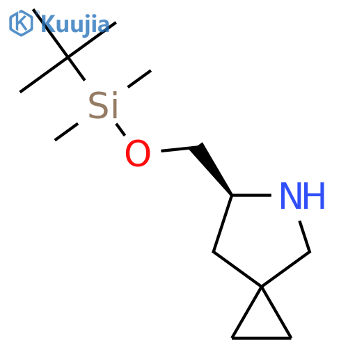 (S)-6-(((tert-Butyldimethylsilyl)oxy)methyl)-5-azaspiro[2.4]heptane structure