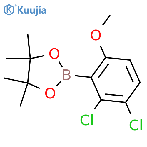 2,3-Dichloro-6-methoxyphenylboronic acid pinacol ester structure