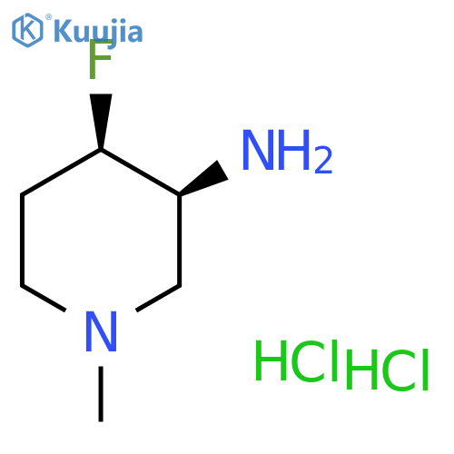 (3S,4R)-4-fluoro-1-methylpiperidin-3-amine dihydrochloride structure