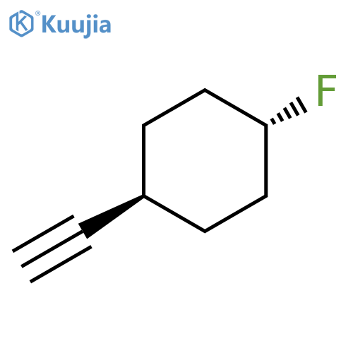 trans-1-ethynyl-4-fluoro-cyclohexane structure