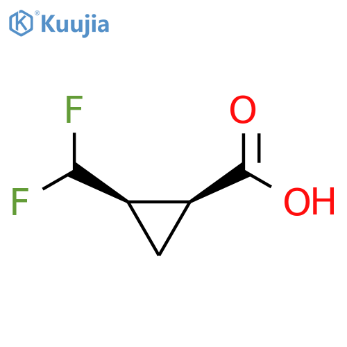 (1S,2R)-2-(Difluoromethyl)cyclopropane-1-carboxylic acid structure