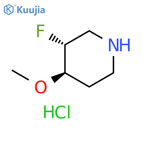 (3R,4R)-3-fluoro-4-methoxypiperidine hydrochloride structure