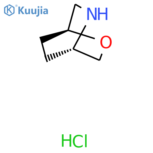 (1S,4S)-2-oxa-5-azabicyclo[2.2.2]octane;hydrochloride structure