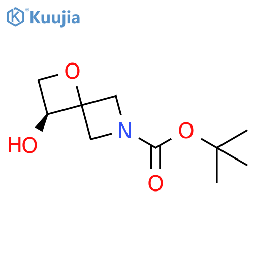 tert-butyl (3S)-3-hydroxy-1-oxa-6-azaspiro[3.3]heptane-6-carboxylate structure
