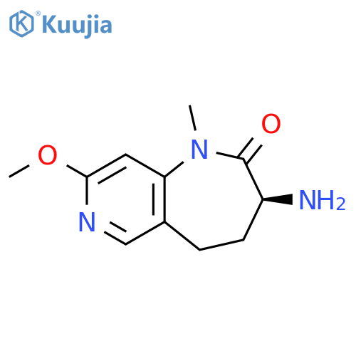 (3S)-3-amino-8-methoxy-1-methyl-4,5-dihydro-3H-pyrido[4,3-b]azepin-2-one structure