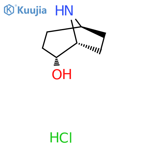 Endo-8-azabicyclo[3.2.1]octan-2-ol;hydrochloride structure