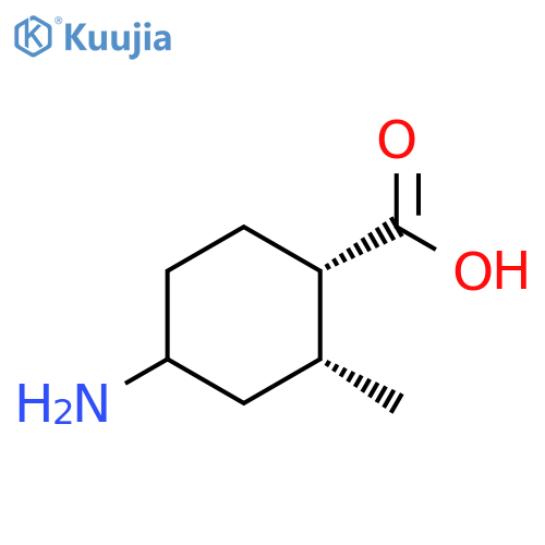 cis-4-amino-2-methyl-cyclohexanecarboxylic acid structure
