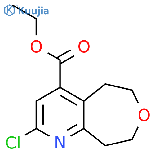 ethyl 2-chloro-5,6,8,9-tetrahydrooxepino[4,5-b]pyridine-4-carboxylate structure
