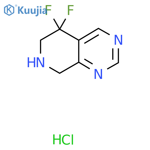 5,5-Difluoro-5,6,7,8-tetrahydropyrido[3,4-d]pyrimidine hydrochloride structure