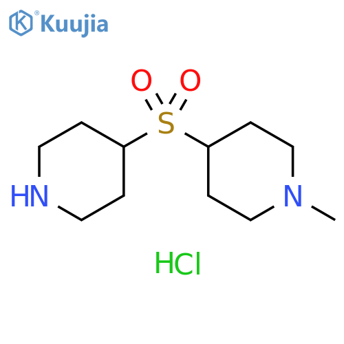 Piperidine, 1-methyl-4-(4-piperidinylsulfonyl)-, hydrochloride (1:2) structure