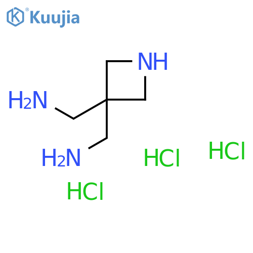 [3-(aminomethyl)azetidin-3-yl]methanamine trihydrochloride structure