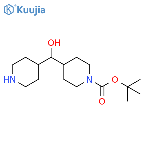 tert-butyl 4-[hydroxy(4-piperidyl)methyl]piperidine-1-carboxylate structure