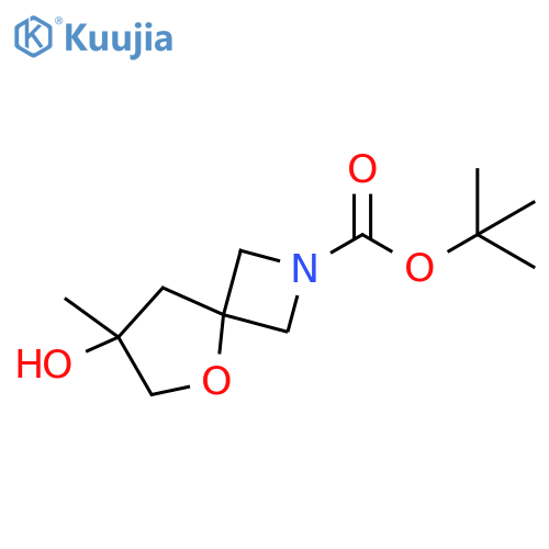 tert-butyl 7-hydroxy-7-methyl-5-oxa-2-azaspiro[3.4]octane-2-carboxylate structure