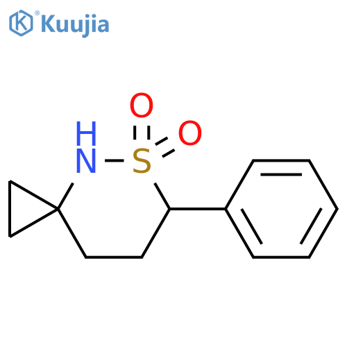 6-phenyl-5λ?-thia-4-azaspiro[2.5]octane 5,5-dioxide structure
