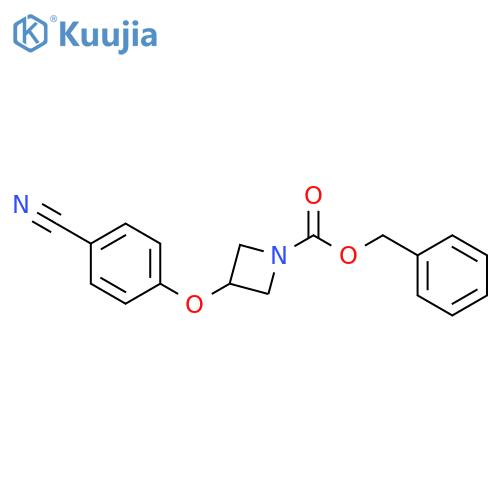 benzyl 3-(4-cyanophenoxy)azetidine-1-carboxylate structure