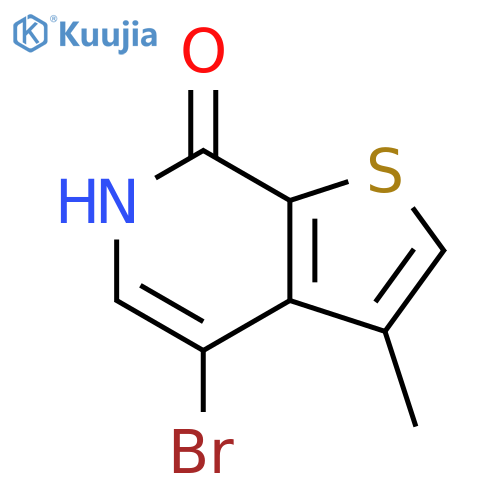 4-bromo-3-methyl-thieno[2,3-c]pyridin-7-ol structure