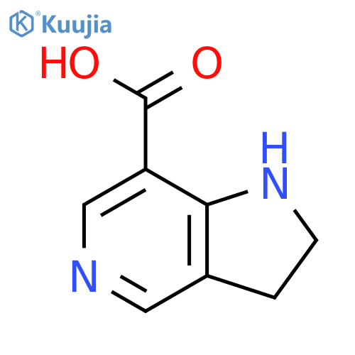 2,3-dihydro-1H-pyrrolo[3,2-c]pyridine-7-carboxylic acid structure