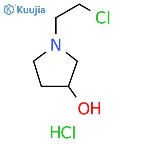 1-(2-chloroethyl)pyrrolidin-3-ol hydrochloride structure