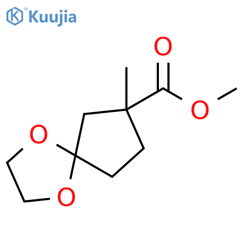methyl 7-methyl-1,4-dioxaspiro[4.4]nonane-7-carboxylate structure