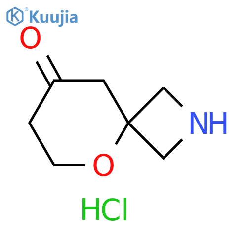 5-oxa-2-azaspiro[3.5]nonan-8-one;hydrochloride structure