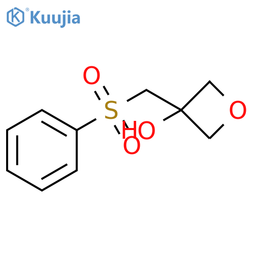 3-(benzenesulfonylmethyl)oxetan-3-ol structure