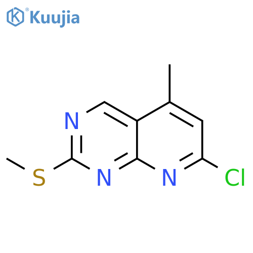 7-chloro-5-methyl-2-methylsulfanyl-pyrido[2,3-d]pyrimidine structure