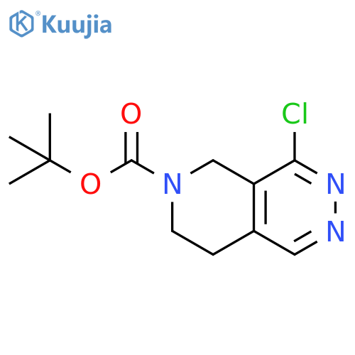 tert-butyl 4-chloro-7,8-dihydro-5H-pyrido[3,4-d]pyridazine-6-carboxylate structure