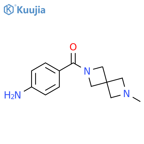 (4-aminophenyl)-(6-methyl-2,6-diazaspiro[3.3]heptan-2-yl)methanone structure
