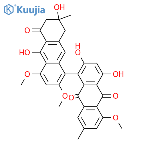 Anhydropseudophlegmacin 9,10-quinone; 1-Me ether structure
