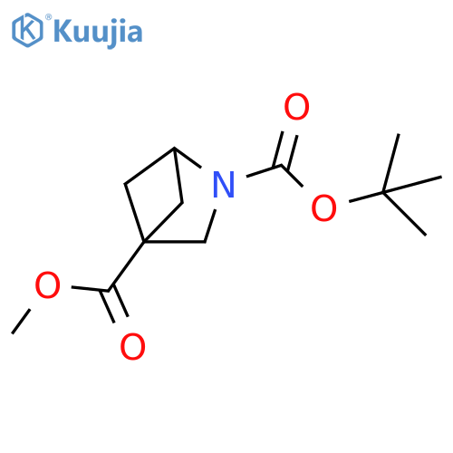 2-(tert-butyl) 4-methyl 2-azabicyclo[2.1.1]hexane-2,4-dicarboxylate structure