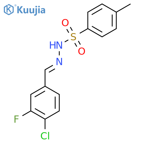 N'-(4-Chloro-3-fluorobenzylidene)-4-methylbenzenesulfonohydrazide structure