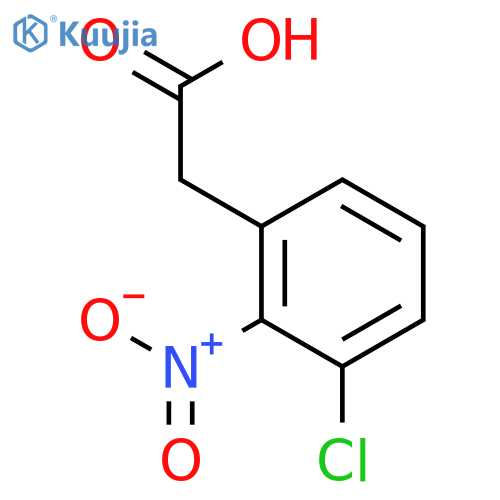 3-Chloro-2-nitrophenylacetic acid structure