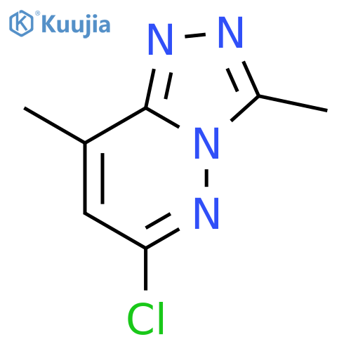 1,2,4-Triazolo[4,3-b]pyridazine, 6-chloro-3,8-dimethyl- structure