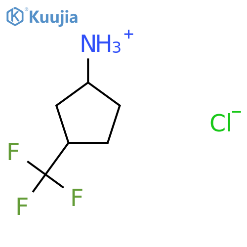 3-(trifluoromethyl)cyclopentan-1-amine hydrochloride structure