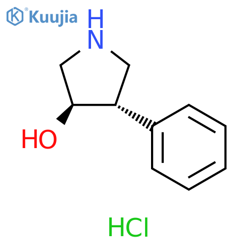 rac-(3R,4S)-4-phenylpyrrolidin-3-ol hydrochloride structure