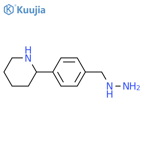 2-(4-(Hydrazinylmethyl)phenyl)peperidine structure