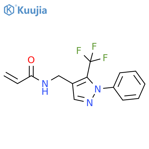 N-[[1-Phenyl-5-(trifluoromethyl)-1H-pyrazol-4-yl]methyl]-2-propenamide structure