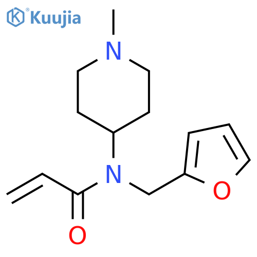 N-(furan-2-ylmethyl)-N-(1-methylpiperidin-4-yl)prop-2-enamide structure
