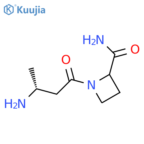 1-(3R)-3-aminobutanoylazetidine-2-carboxamide structure