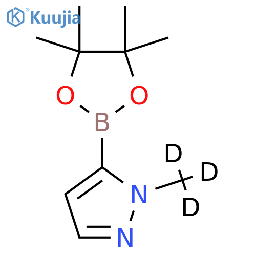 1-(Methyl-D3)-5-(4,4,5,5-tetramethyl-1,3,2-dioxaborolan-2-YL)-1H-pyrazole structure